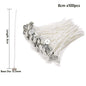 100-Pack Waxed Cotton Candle Wicks with Stand and Tabs, Smokeless Soy Wax-Core Candle Making Supplies