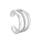 Gold Leaf Ear Cuff Clip-On Earrings for Women — No-Piercing Cartilage Climbers