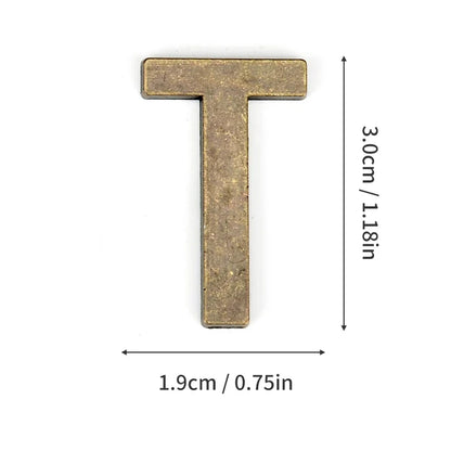 Metal Self Adhesive House Number English Alphabet Letters for Apartment Room Door Plate Table Mailbox Number Stickers 3*2cm
