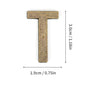 Metal Self Adhesive House Number English Alphabet Letters for Apartment Room Door Plate Table Mailbox Number Stickers 3*2cm