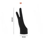 Two-Finger Drawing Glove — Anti-Fouling Anti-Touch Artist Glove for Graphics Tablet & iPad (Left or Right Hand)
