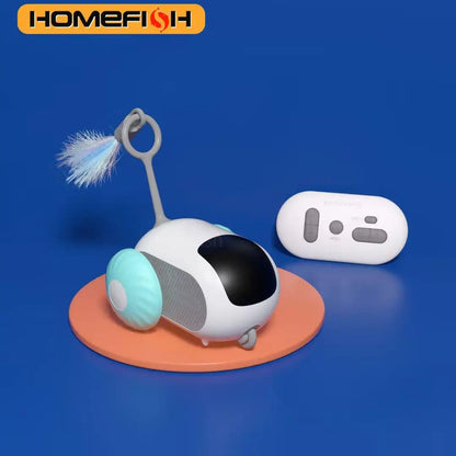 Interactive Remote Control Cat Toy Car – 2 Modes Automatic Moving Toy for Cats and Small Dogs, Kitten Training