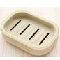 Double Layer Drain Soap Dish Portable Plastic Soap Holder for Bathroom & Travel (4.13 x 2.95 x 0.79 in / 10.5 x 7.5 x 2 cm)