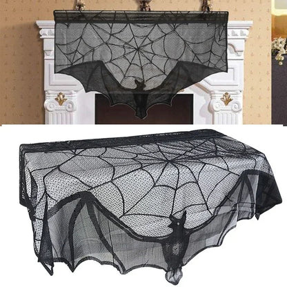 Black Bat Halloween Decoration Cloth - 91 x 58 cm
