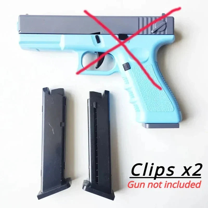 Automatic Shell Ejection Toy Pistol Blaster - Realistic CS Game Prop for Kids & Adults
