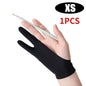 Two-Finger Artist Drawing Glove for iPad & Graphics Tablets – Palm Rejection, Anti-Smudge
