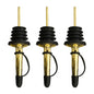 3-Pack Stainless Steel Bottle Pourer Spouts with Stoppers - Wine & Olive Oil Dispenser