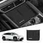 Center Console Storage Tray with Silicone Anti-Slip Pad, Armrest Cup Organizer, Black