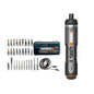 4V Cordless Electric Screwdriver Set USB Rechargeable — Smart Handle, 30-Bit Kit, 8Nm Torque