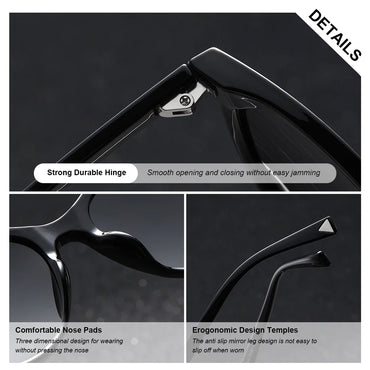 BARCUR Women’s Transparent Fashionable Cat Eye Sunglasses – Polarized UV400 Gradient Lenses for Summer Travel Party & Vacation – Comfortable Durable Best Gift Idea