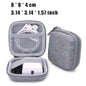 Portable Earphone & Cable Organizer Case — Leather Digital Gadget Storage Pouch