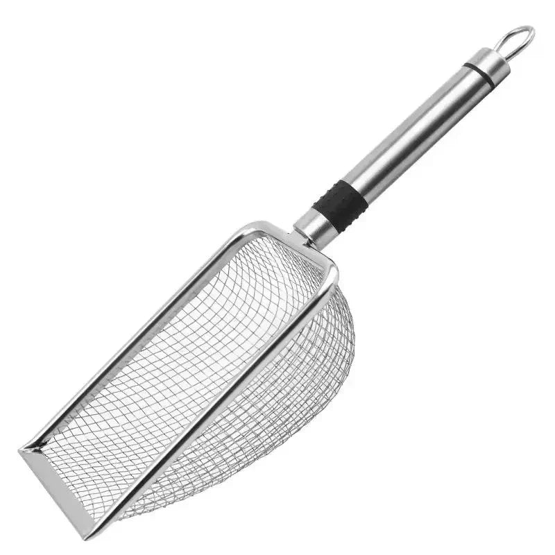 Aluminum Alloy Cat Litter Scoop – Large Long-Handle Stainless Steel Litter Shovel