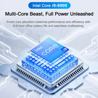 LENO 14.1" Ultra Slim Laptop 32GB 2TB Gaming Computer PC  Intel Core i9-9900 Windows11 Gamer office Ultra Slim Notebook 1080P HD