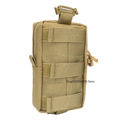 MOLLE Travel Pouch Backpack Shoulder Strap Phone Key Flashlight Organizer for Camping & EDC
