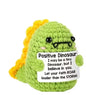 Handmade Mini Crochet Potato Plush Doll – Wool Knit Pocket Hug with Greeting Card, Funny Christmas & Holiday Home Decor Gift