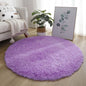 VIKAMA Pink Round Carpet Fluffy Soft Area Floor Mat Children Girls Room Princess Castle Plush Carpet Living Room Home Decor
