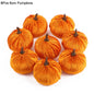 8/12pcs Artificial Flannel Pumpkins for Autumn Fall Thanksgiving Halloween Party Table Decoration Home DIY Craft Wreath Gifts