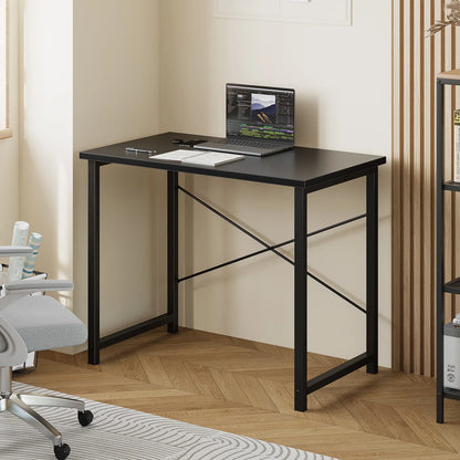 MCQ 31" Computer Desk - Modern Minimalist, X-Frame Steel, 176 lb Capacity, Home Office Gaming Study, 4 Colors