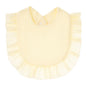 Ruffle Edge Cotton Gauze Baby Bib & Burp Cloth - Lace Saliva Bib for Infants 1-3 Years