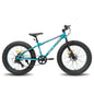 20-Inch (500mm) Kids Fat Tire Mountain Bike – 7-Speed, Dual Disc Brakes, Ages 5+