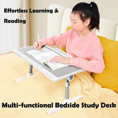 Portable Multifunction Mini Laptop Desk - Compact Bedside Lap Desk for Work & Study