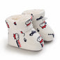 Winter Baby Boots Cartoon Soft-Sole Anti-Slip Warm Toddler Walking Booties for Boys & Girls