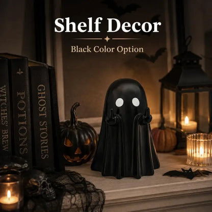 Halloween Ghost Tabletop Figurine, White or Black
