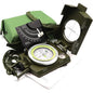 Multifunctional High-Precision Waterproof Military Compass for Camping & Hiking — Metal Survival Compass with Fluorescent Dial, 3.7 x 2.6 x 1.1 in (9.4 x 6.6 x 2.8 cm)