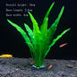 Artificial Aquarium Plants – Plastic Underwater Green Shrubs with Resin Base, Fish Tank Decoration
