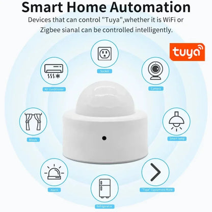 Zigbee PIR Motion Sensor & Light Detector - Smart Home Motion Sensor with Mobile App Control