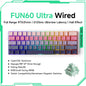 60% Magnetic Hot-Swappable Mechanical Keyboard — Tri-Mode USB-C / Bluetooth 5.0 / 2.4GHz, PBT Doubleshot Keycaps & ARGB Lighting