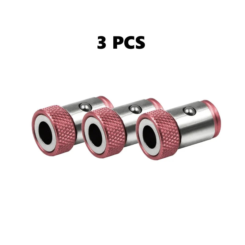 Magnetic Screwdriver Bit Ring – 1-Pack for 1/4 in (6.35 mm) Shank | Aluminum Magnetizer, 1 in (25 mm) Length, 0.59 in (15 mm) OD