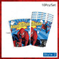 Spiderman Kids Birthday Party Supplies - Disposable Tableware Set with Plates, Cups, Napkins & Favor Bags