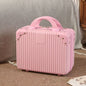 14-Inch Mini Travel Makeup Case — Hard Shell Cosmetic Organizer with Password Lock