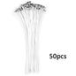 Pre-Waxed Pure Cotton Candle Wicks — 50/100 Pack, Smokeless DIY Candle Wicks, Multiple Lengths 2.6–20 cm (1.0–7.9 in)