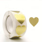 500 pcs / 1 roll ，kraft round self-adhesive label paper items classification name stickers personalized labels