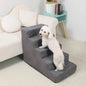 4-5-Step Memory Foam Dog & Cat Stairs with Removable Washable Cover – Pet Ramp Ladder