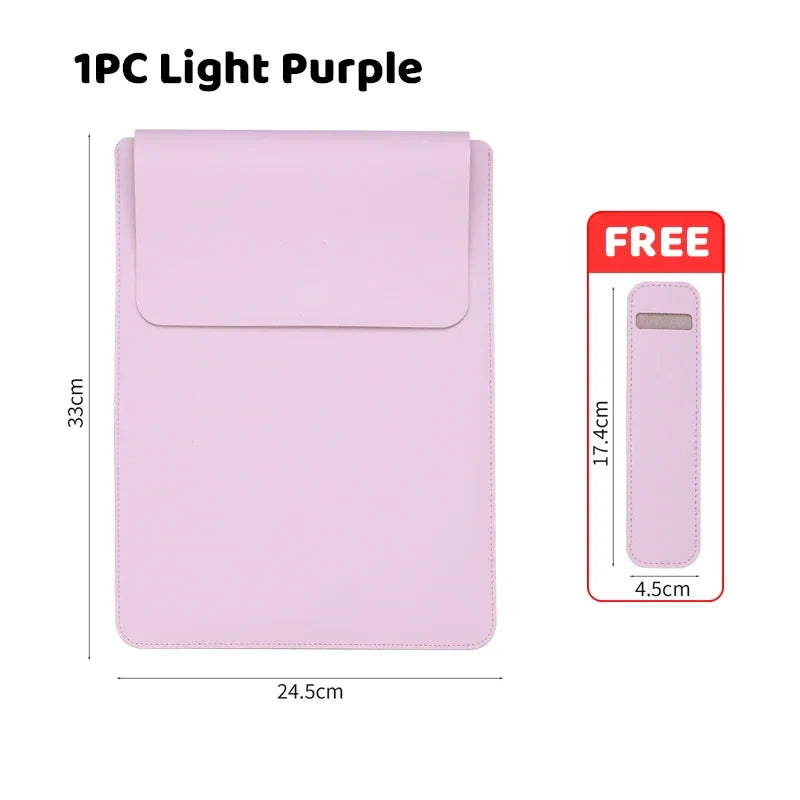 PU 13-Inch Waterproof Laptop Sleeve with Pen Case — MacBook Air/Pro