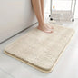 Water-Absorbent Anti-Slip Thickened Long-Pile Bathroom Mat Machine Washable Bath Rug
