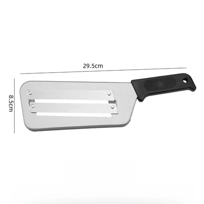 Stainless Steel Cabbage Slicer with Handle - Multi-Function Vegetable Shredder & Peeler