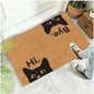 Cute Cat Pattern Entrance Door Mat Welcome Mat Bathroom Kitchen Non-slip Floor Carpet Washable Bedroom Home Decoration Small Rug