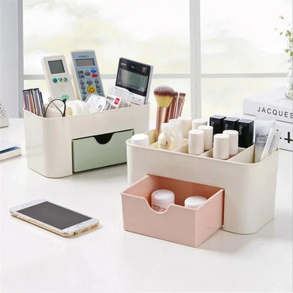 Multifunctional Nail & Cotton Swab Storage Box – Cosmetic Organizer