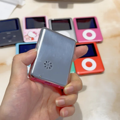 Kawaii Cartoon Mini MP3 Player — Portable Anime Walkman, USB Rechargeable with External Speaker