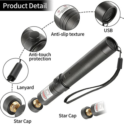 Mini 2-in-1 Cat Keychain Laser Pointer & LED Flashlight - Portable Interactive Pet Toy