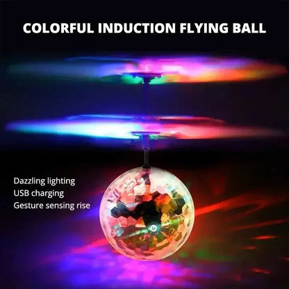 Colorful LED Sensing Flying Ball – Gesture Controlled RC Crystal Ball Toy