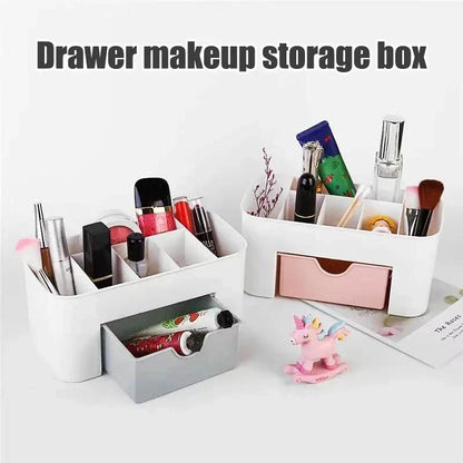 Multifunctional Nail & Cotton Swab Storage Box – Cosmetic Organizer