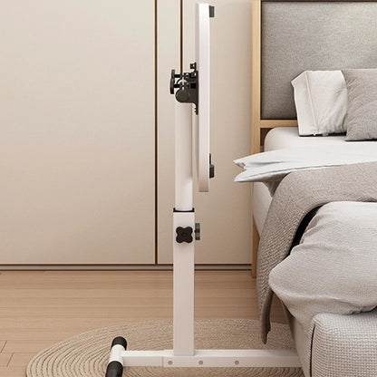 Adjustable Laptop Desk 360° Rotating Tabletop Mobile Stand Overbed Table Standing Rolling Study Table Computer Workstation