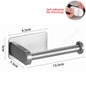 Self-Adhesive Stainless Steel Toilet Paper Holder — No-Drill Wall Mount Tissue & Towel Dispenser (Holds up to 30 cm / 11.8 in)
