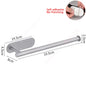 Self-Adhesive Stainless Steel Toilet Paper Holder — No-Drill Wall Mount Tissue & Towel Dispenser (Holds up to 30 cm / 11.8 in)