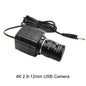 4K 8MP USB Camera – 5–50mm Varifocal Lens, 30fps UVC Plug-and-Play Webcam for PC Live Streaming & Teaching